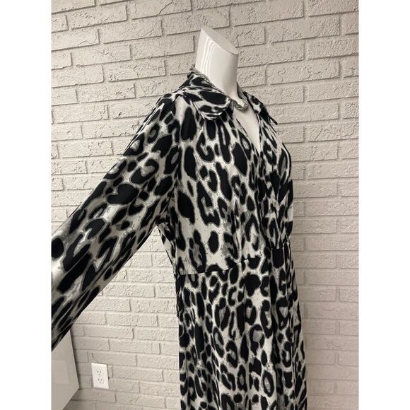 Lane Bryant Animal Print Faux Wrap Dress Size 18 /20 - Picture 6 of 9